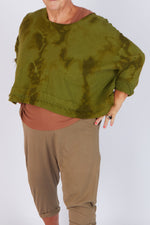 Estudio Viva Sofia Tie Dye Sweatshirt (Khaki Tie Dye)