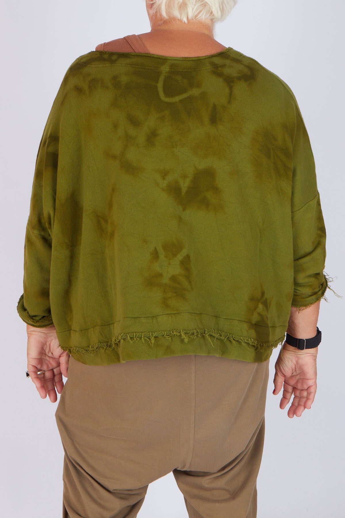 Estudio Viva Sofia Tie Dye Sweatshirt (Khaki Tie Dye)