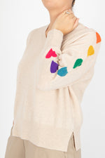 Estheme Heart Sleeve Pullover