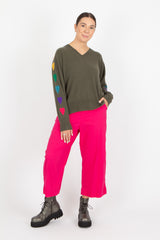 Estheme Heart Sleeve Pullover