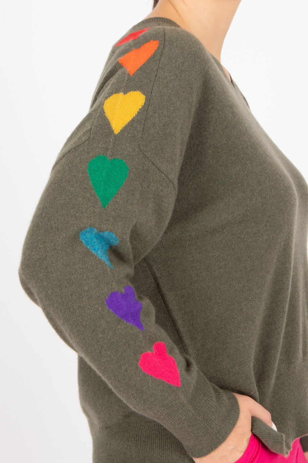Estheme Heart Sleeve Pullover
