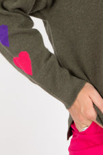 Estheme Heart Sleeve Pullover