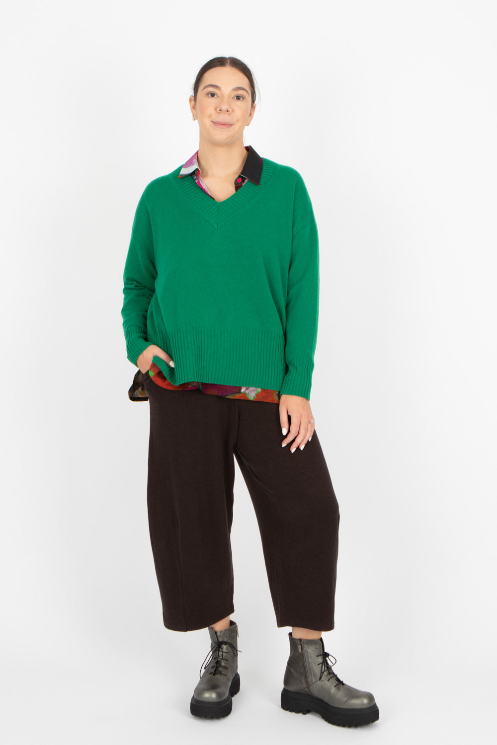 Estheme Wide Rib V Pullover