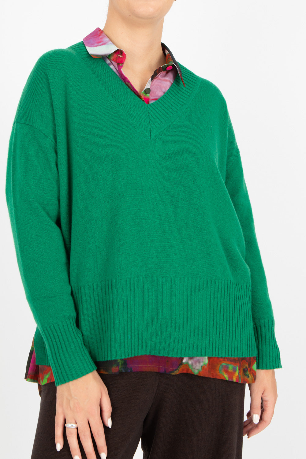 Estheme Wide Rib V Pullover