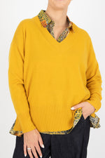 Estheme Wide Rib V Pullover