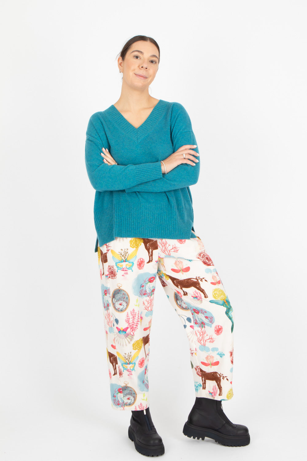 Estheme Wide Rib V Pullover