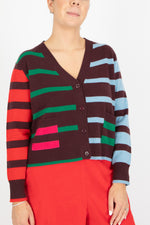 Estheme Stripe Cardigan