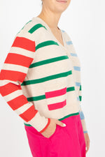 Estheme Stripe Cardigan