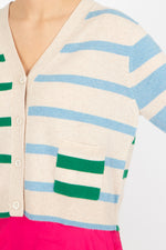 Estheme Stripe Cardigan