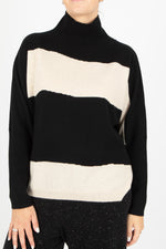 Estheme Two Tone Wave Pullover