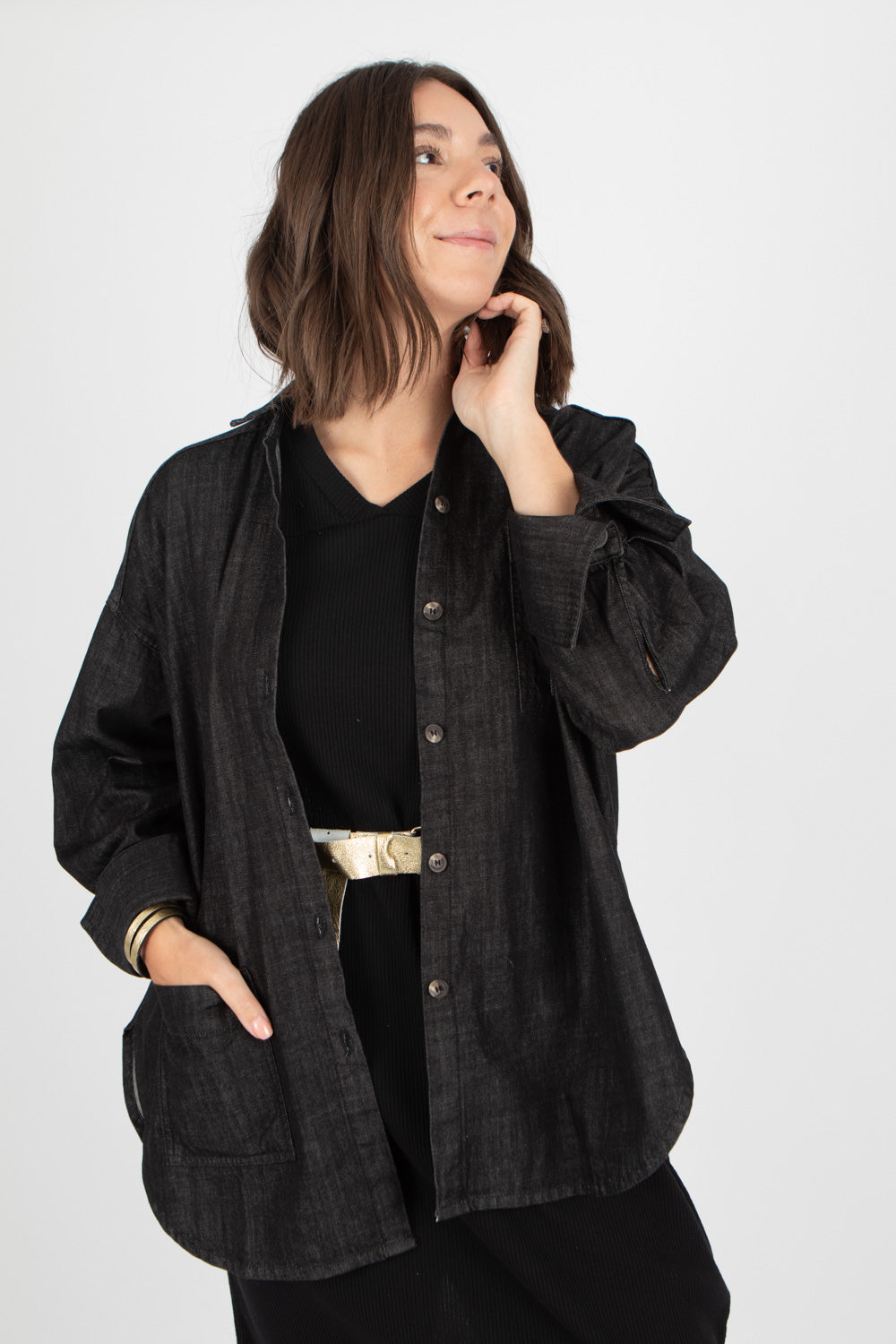 Estudio Viva Celeste Denim Shirt