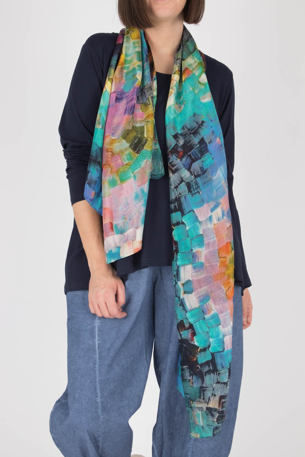 Otracosa Colour Paint Strokes Scarf