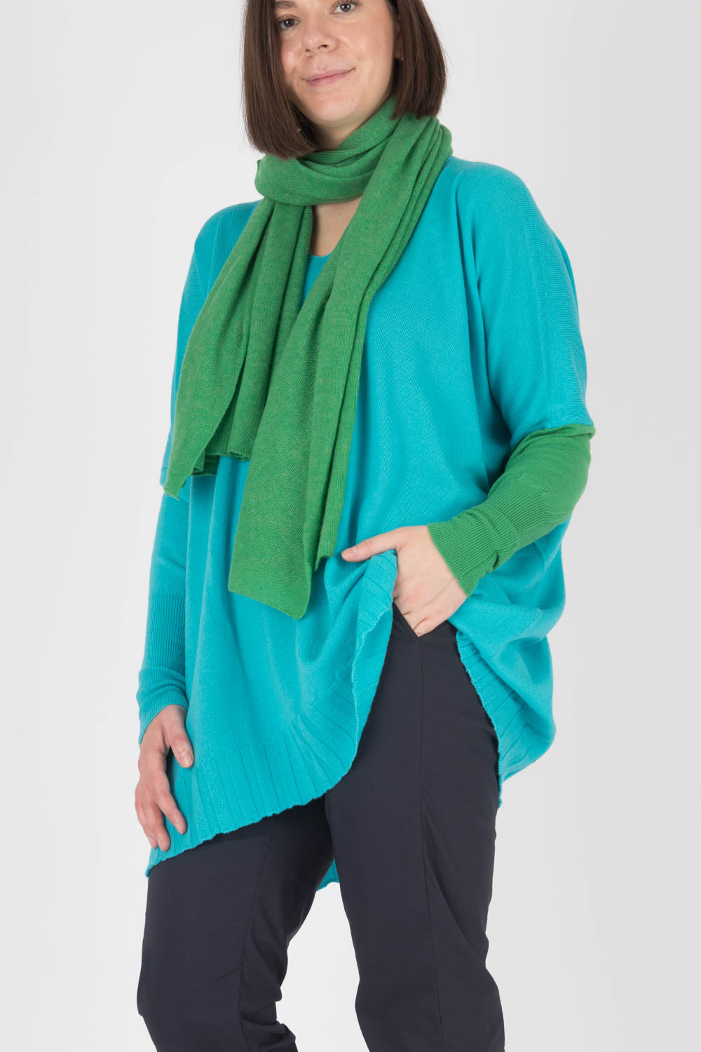 Estheme Colour Block Cashmere Scarf