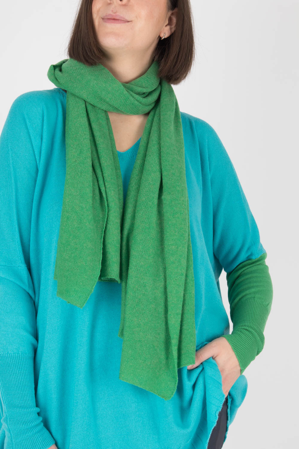 Estheme Colour Block Cashmere Scarf