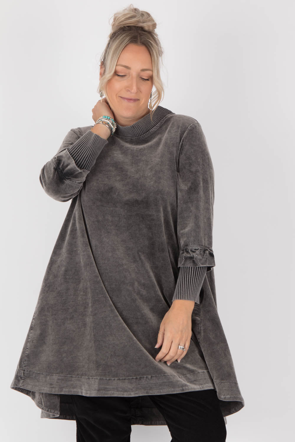 AMICI by Baci Velvet Tunic