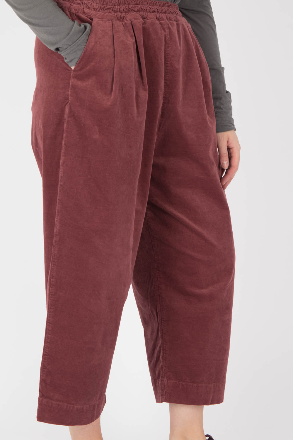 AMICI by Baci Velvet Pleated Trousers