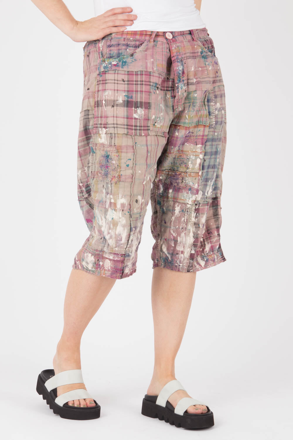 Magnolia Pearl Patchwork Miner Shorts