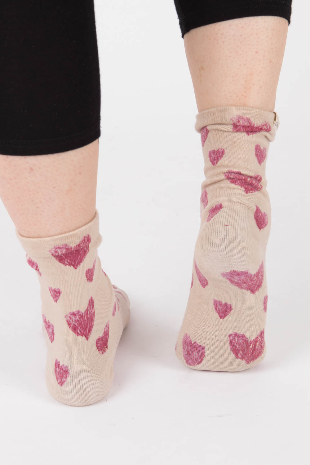 Magnolia Pearl Heart Printed Socks