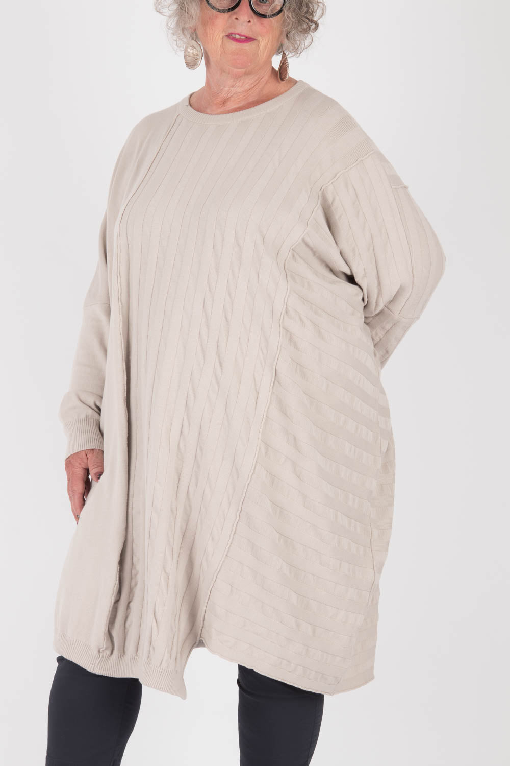 StudioB3 Frame Knit Tunic