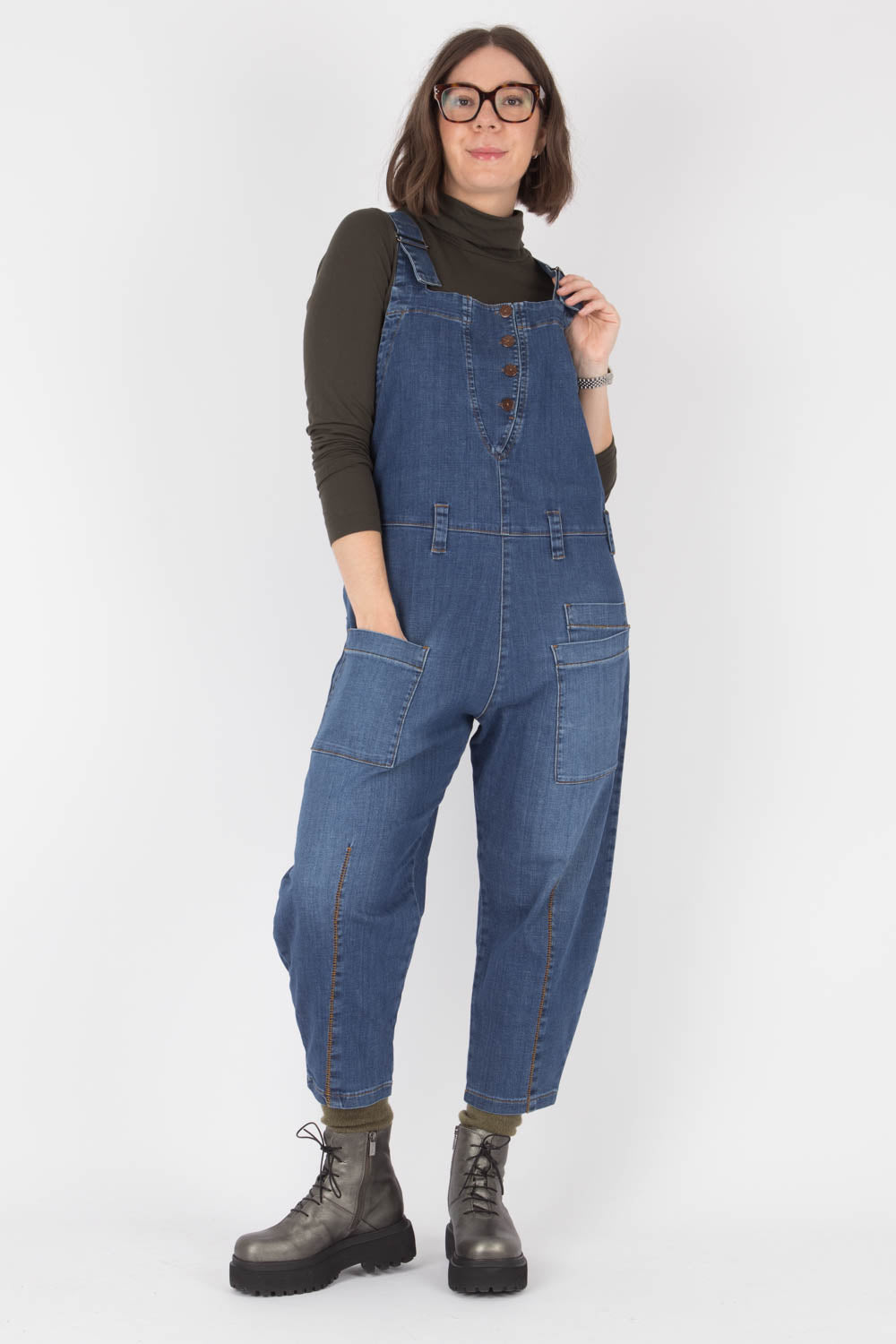 Lurdes Bergada Denim Dungarees