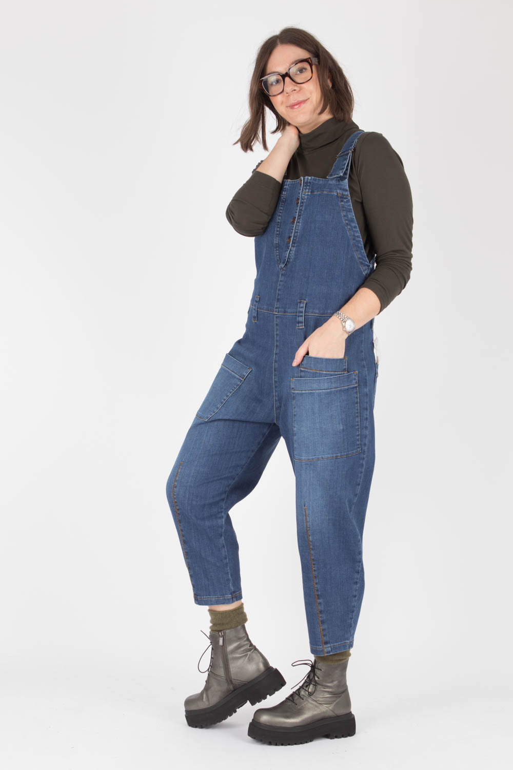 Lurdes Bergada Denim Dungarees