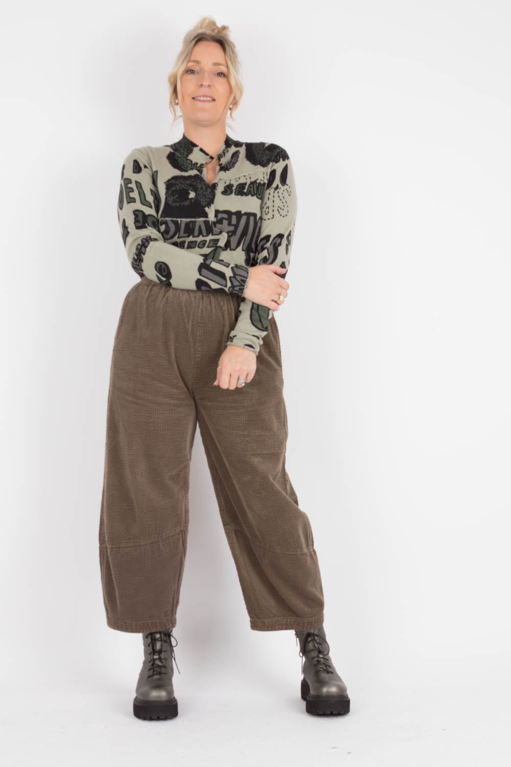 Walkers.Style Barrel Sable Trousers