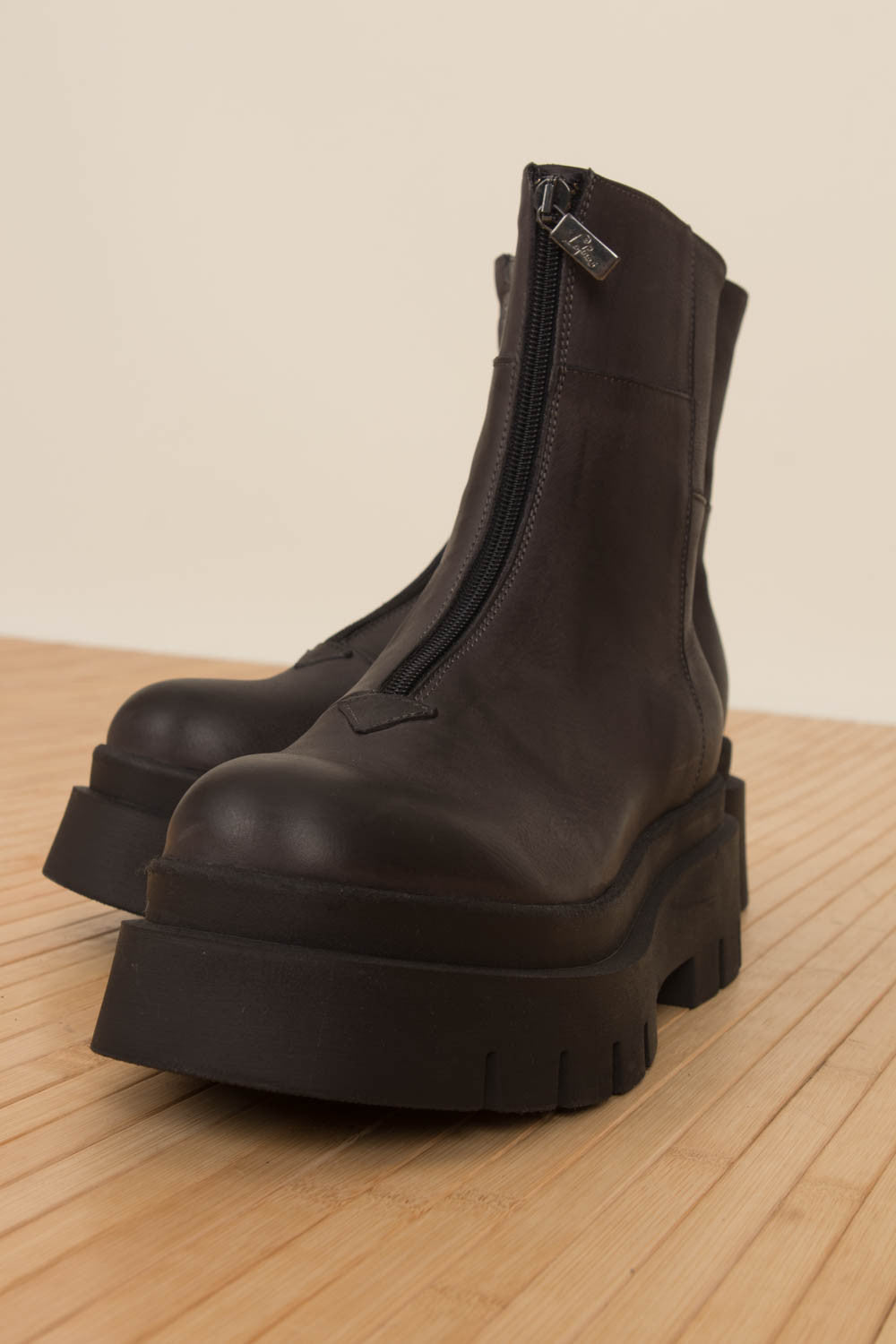 Lofina Front Zip Ankle Boots