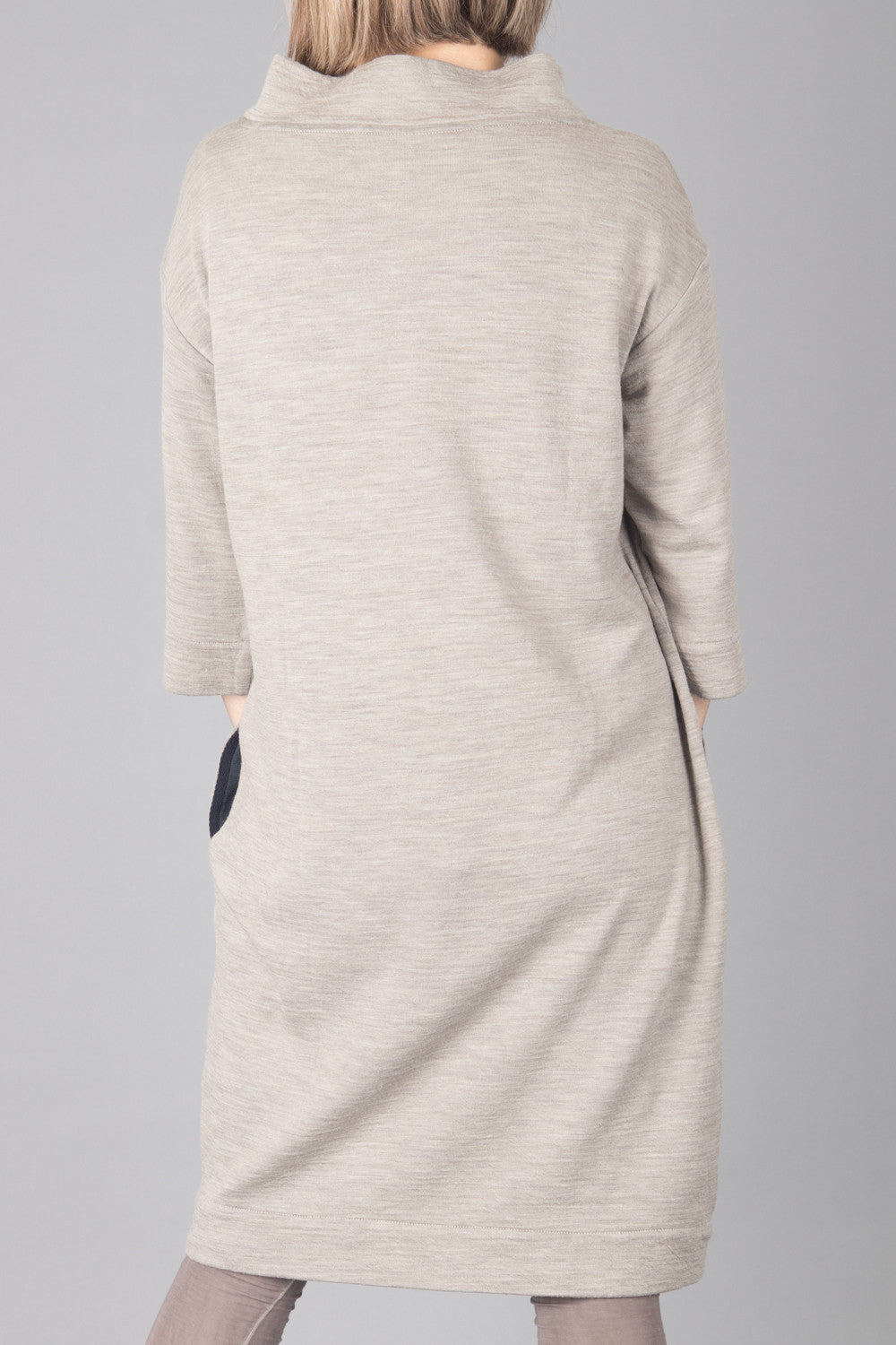 By Basics Collar Sweater Dress