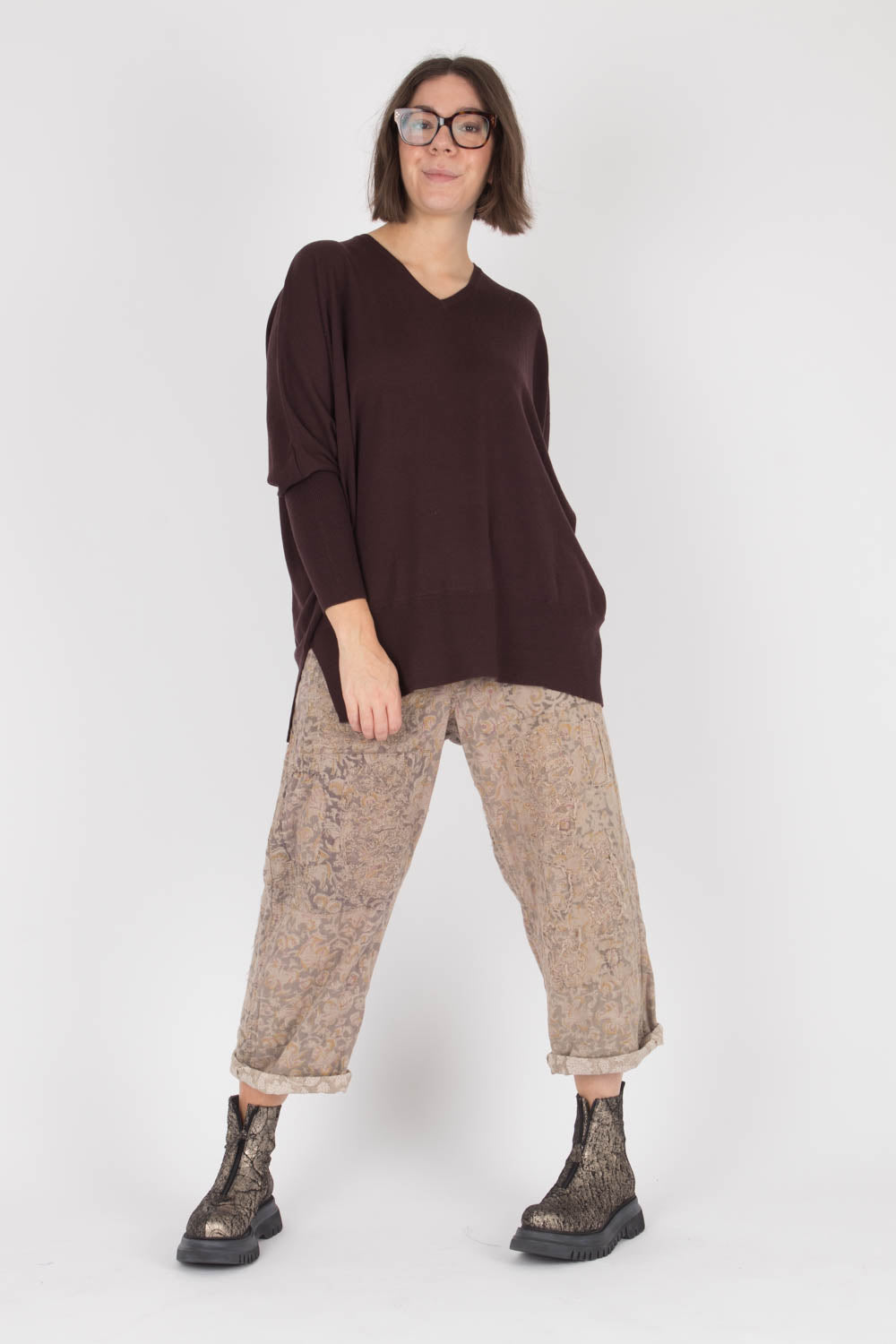 Maud & Sacha V Neck Merino Pullover