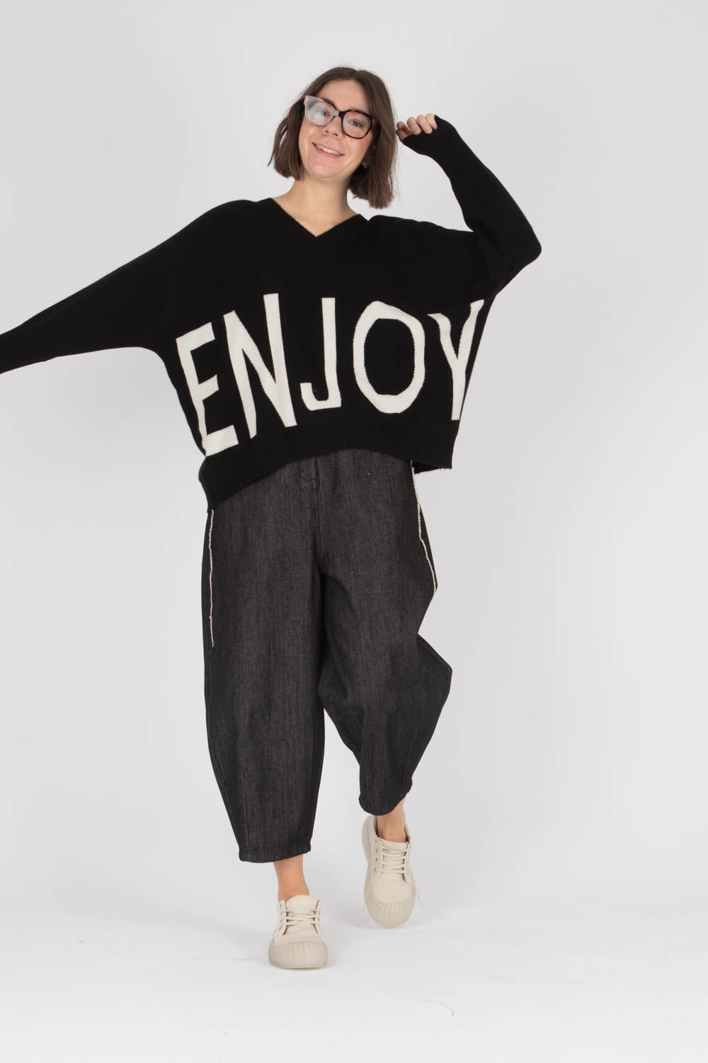 Estheme Enjoy V Neck Cashmere Pullover