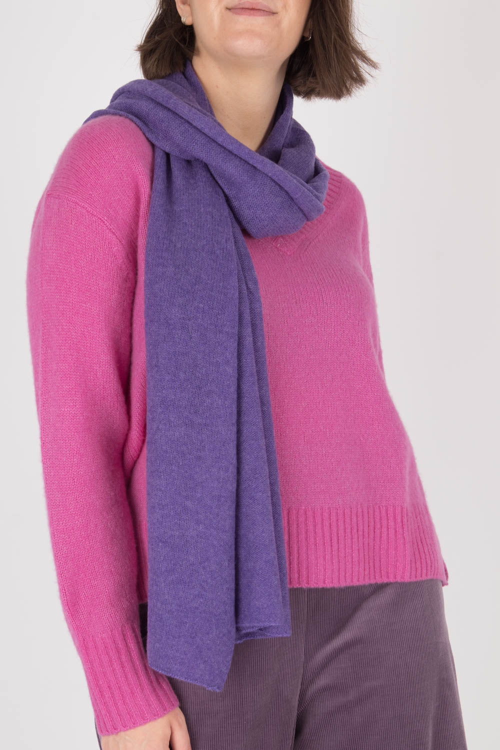 Estheme Colour Block Cashmere Scarf