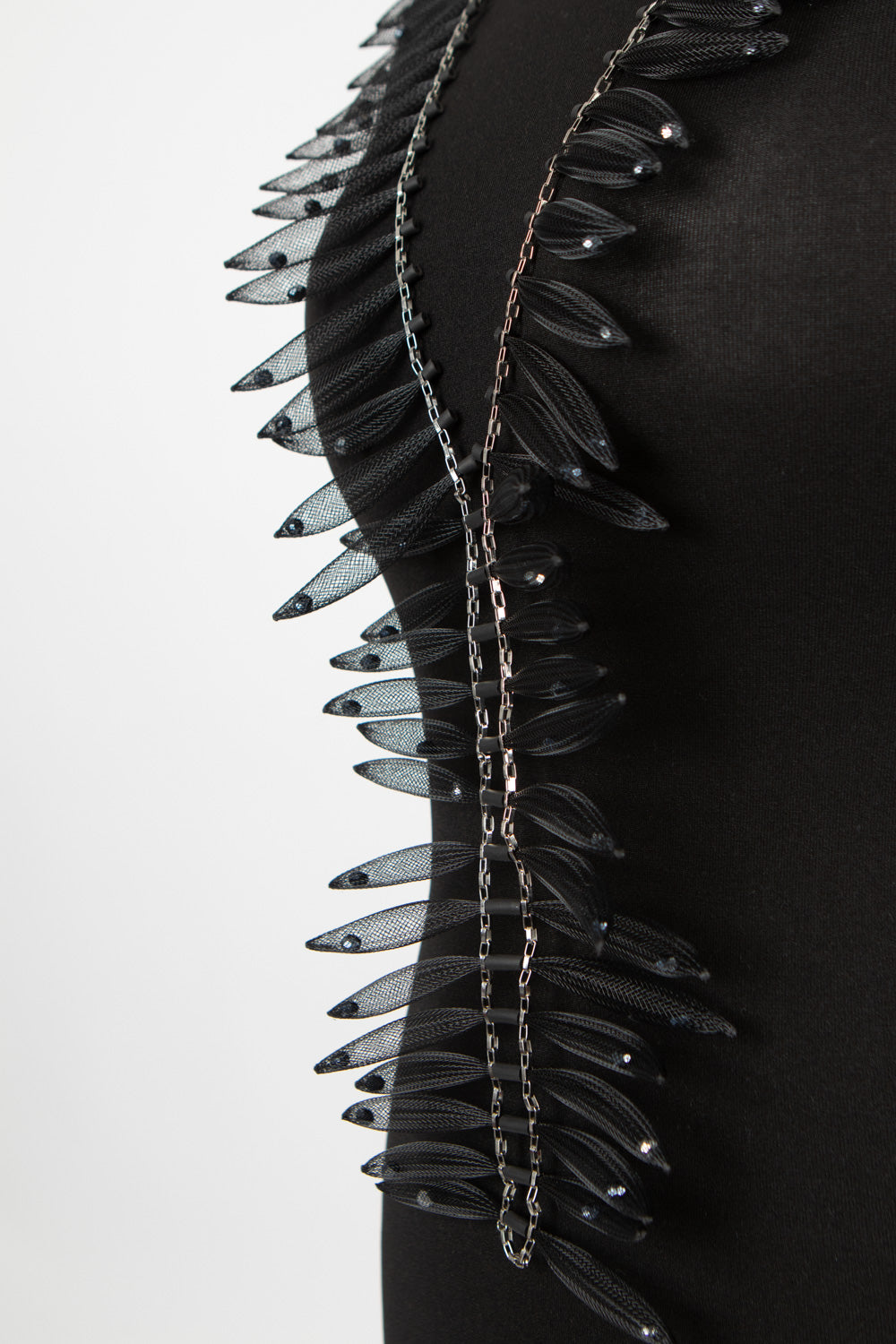 Christina Brampti See the Invisible Mesh Necklace