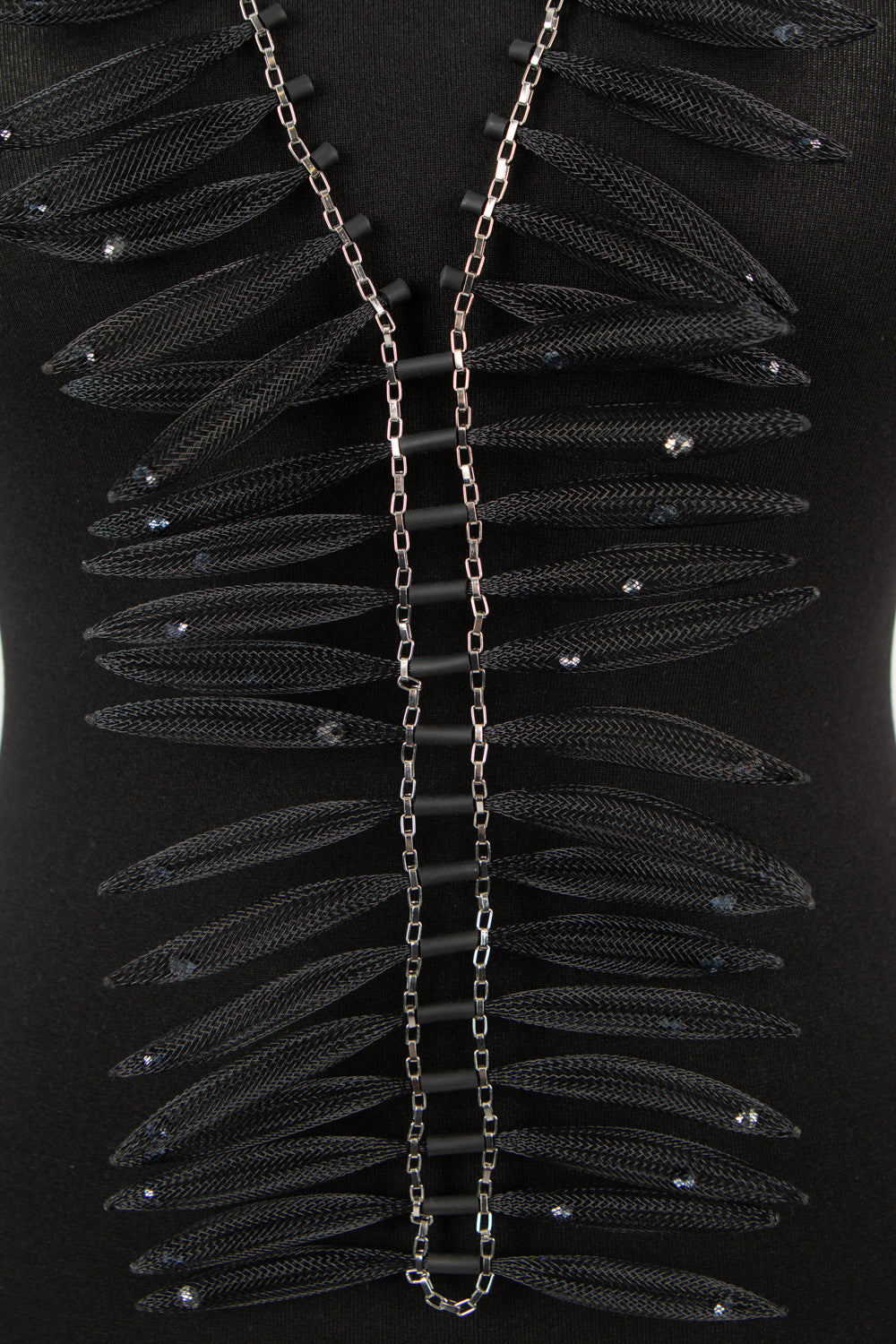 Christina Brampti See the Invisible Mesh Necklace