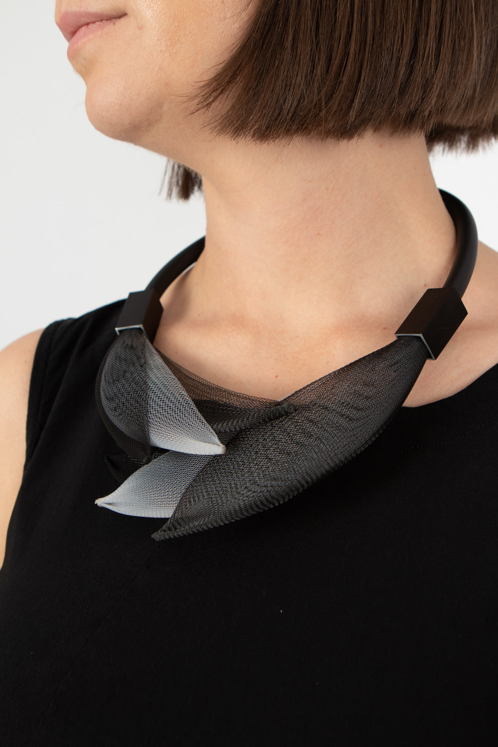 Christina Brampti See the Invisible Net Necklace