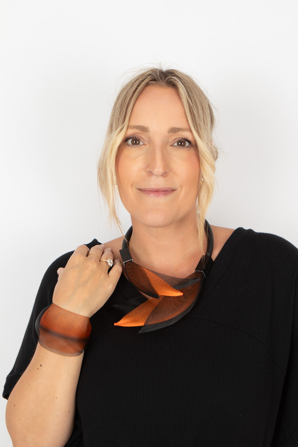 Christina Brampti See the Invisible Net Necklace
