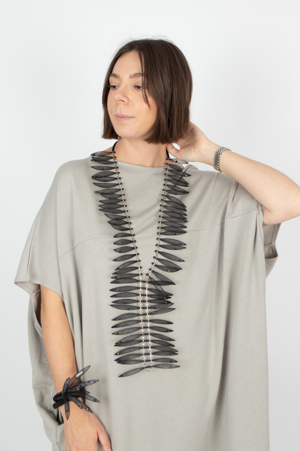 Christina Brampti See the Invisible Mesh Necklace