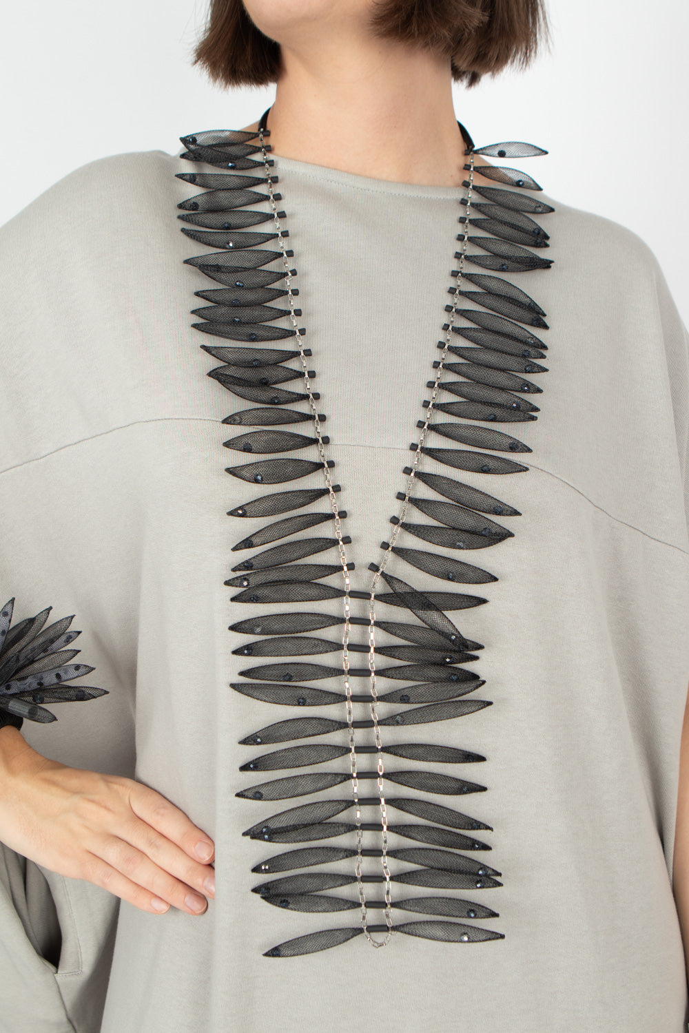 Christina Brampti See the Invisible Mesh Necklace