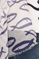 Otracosa Blue Fishes Scarf