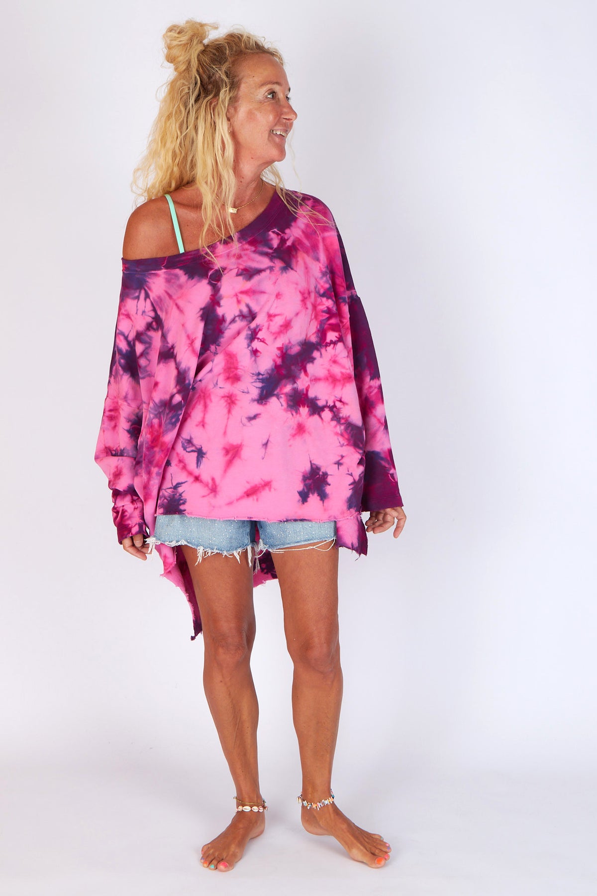 Estudio Viva Catarina Tie Dye Sweater (Pink Tie Dye)