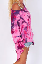 Estudio Viva Catarina Tie Dye Sweater (Pink Tie Dye)