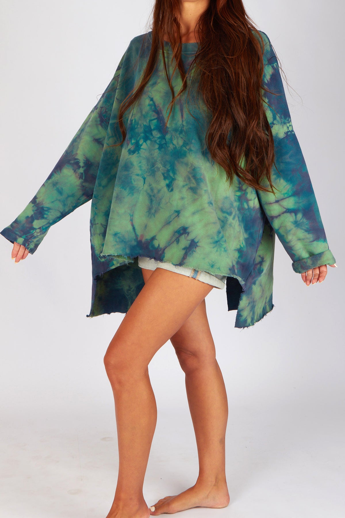 Estudio Viva Catarina Tie Dye Sweater (Jade Tie Dye)