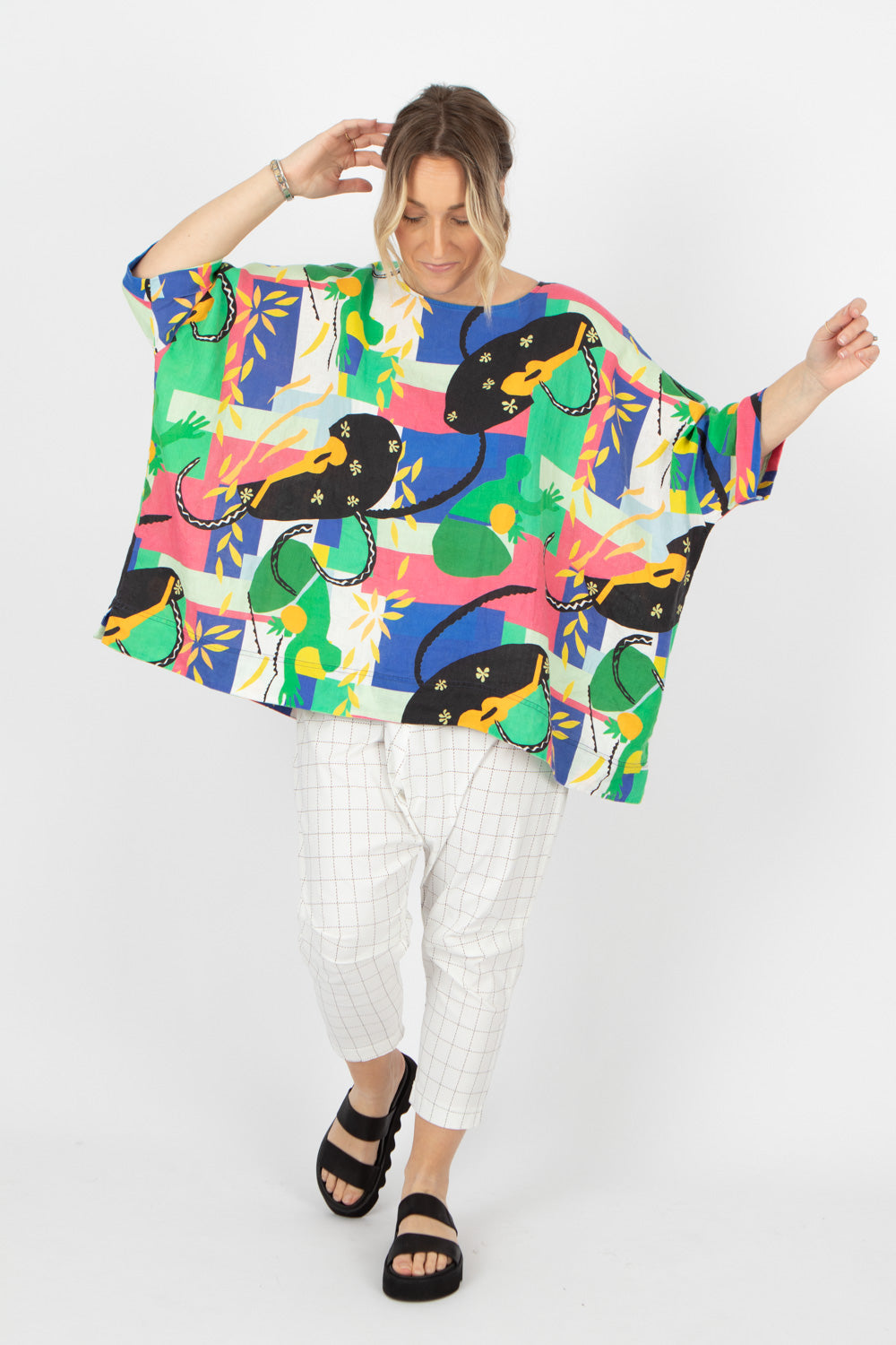 Estudio Viva Rosa Printed Top