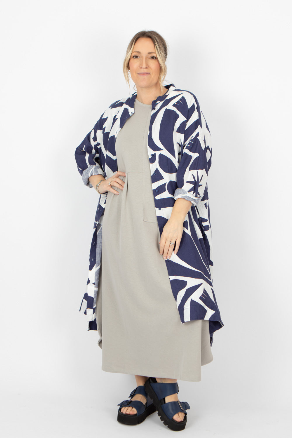 Estudio Viva Wivina Printed Shirt Dress