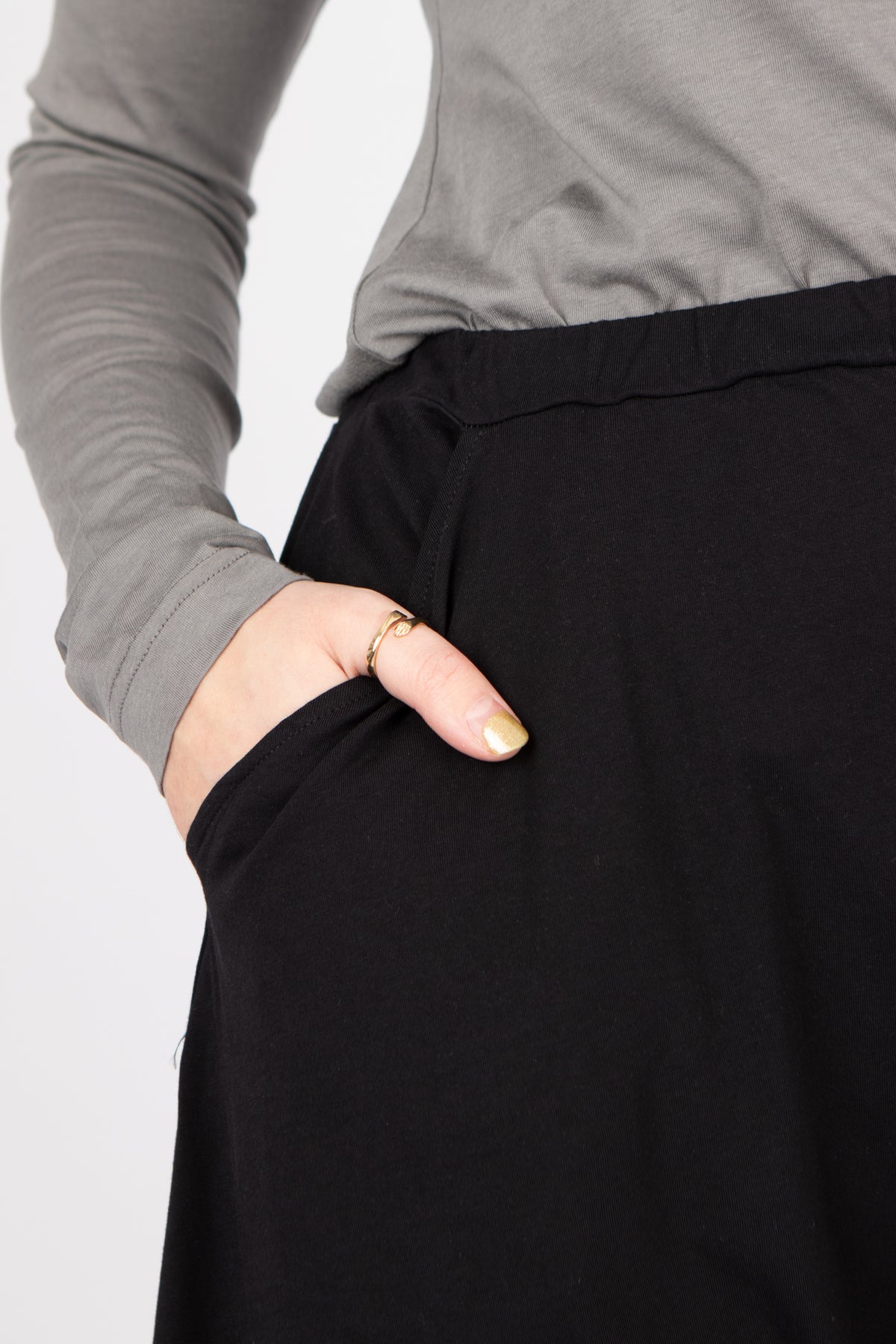 Sort Aarhus Baggy Wide Pants