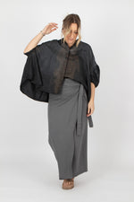 Sort Aarhus Wrap Skirt