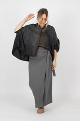 Sort Aarhus Wrap Skirt