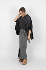 Sort Aarhus Wrap Skirt