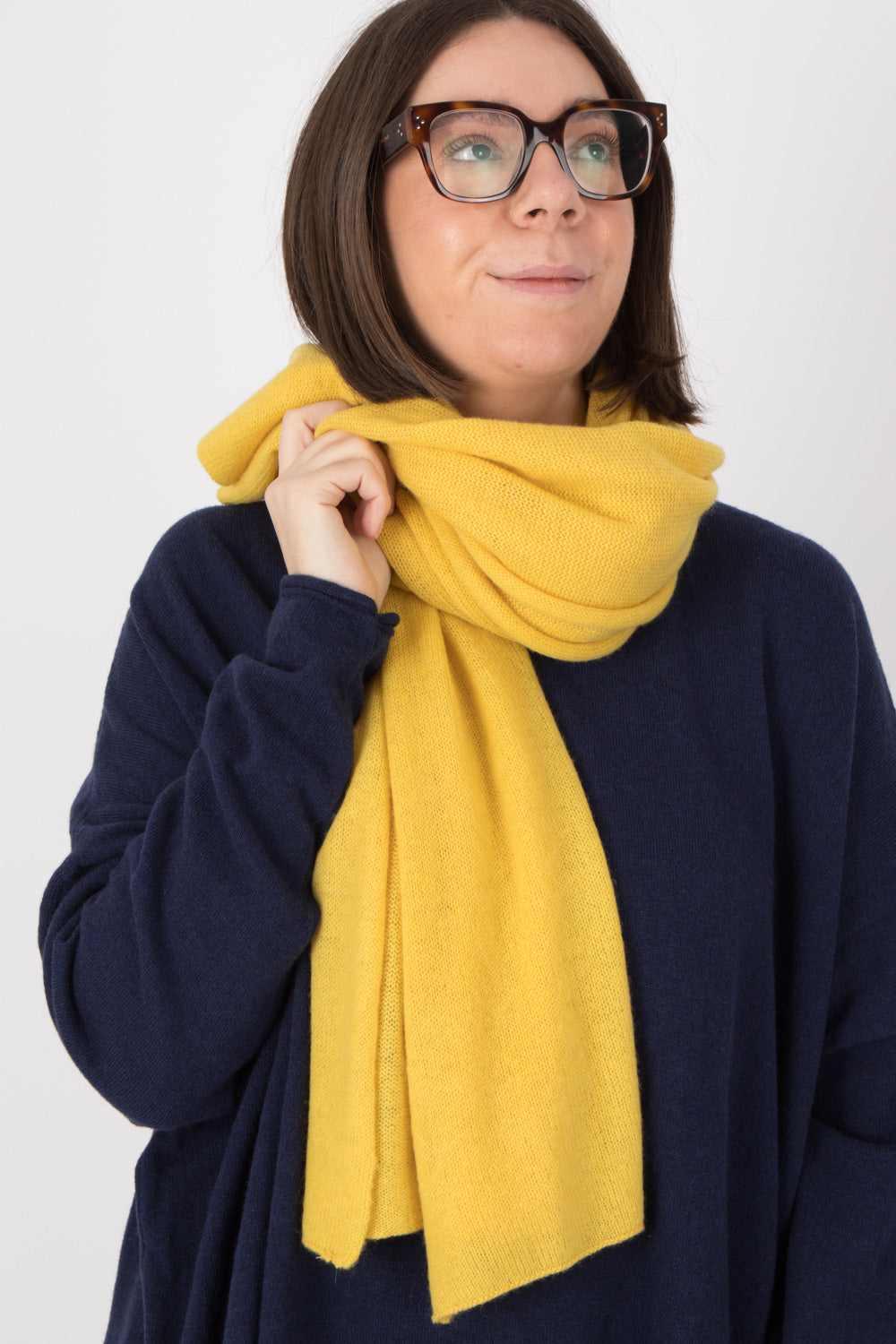 Estheme Colour Block Cashmere Scarf