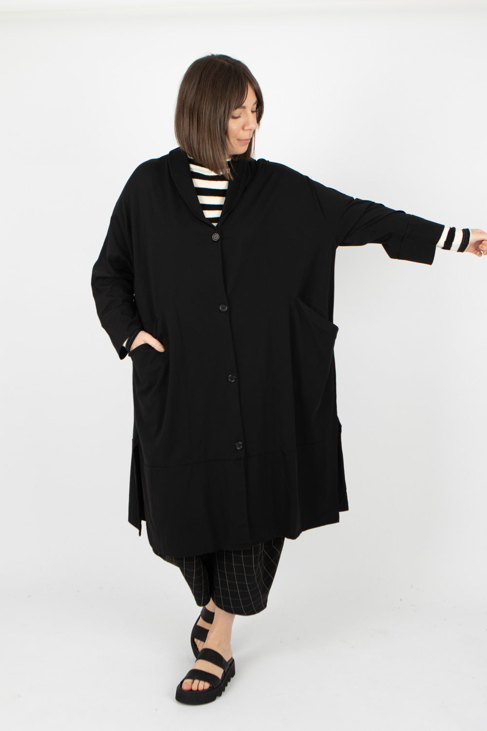 Sort Aarhus Long Jacket