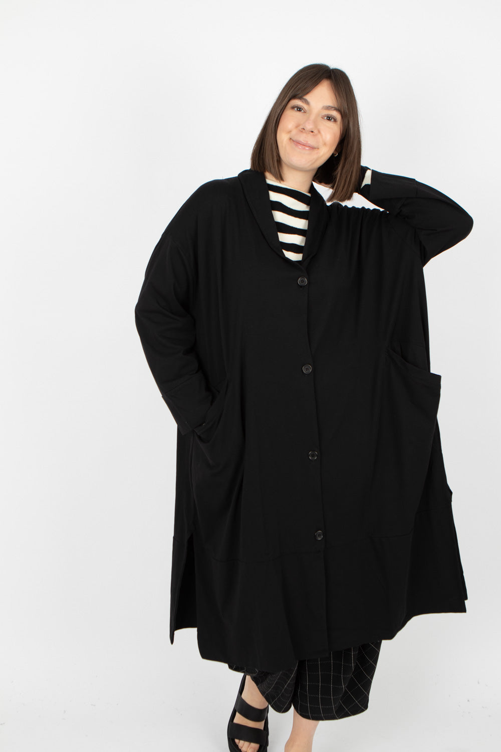 Sort Aarhus Long Jacket